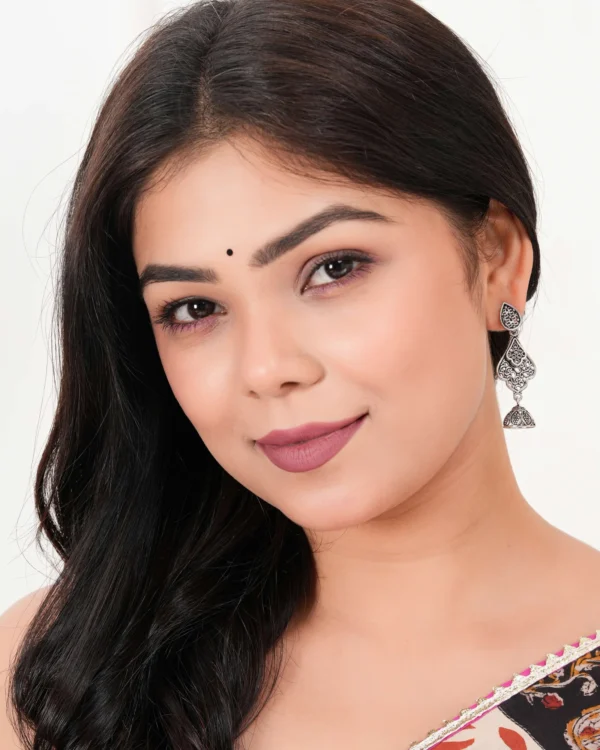 Women’s Indian Bollywood Stylish AZ838-OXidised Earrings Traditional Ethnic Jhumka/Jhumki Earrings for Women – Unique Design -AZ838