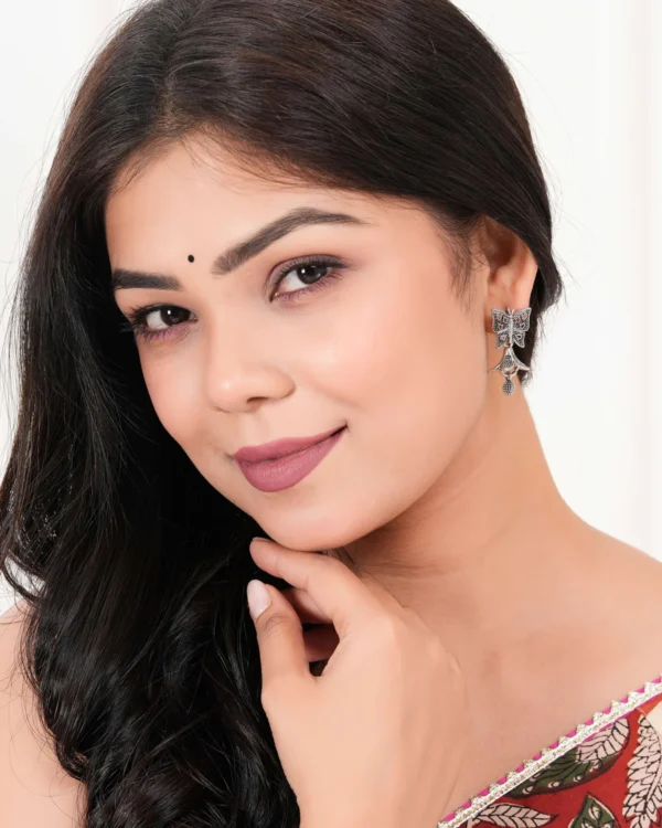 Women’s Indian Bollywood Stylish AZ838-OXidised Jhumki Traditional Ethnic Earrings for Women – Unique Design