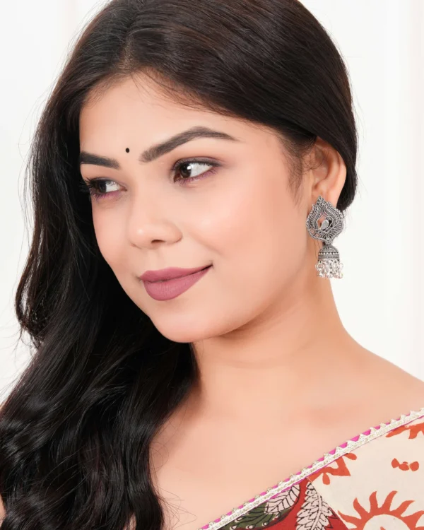 Women’s Indian Bollywood Stylish AZ838-OXidised Earrings Traditional Ethnic Jhumka/Jhumki Earrings for Women Unique Design -AZ838